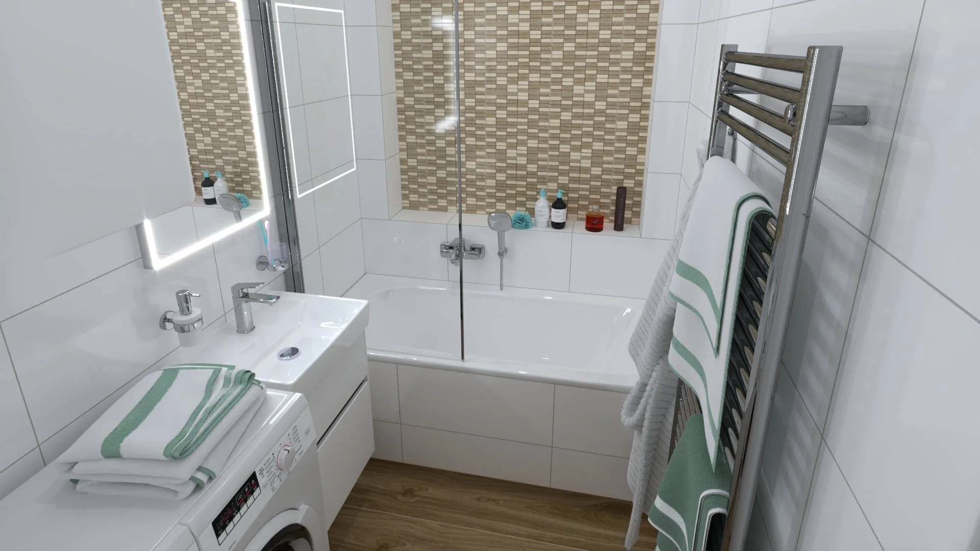 Vizualizace Byt na Praze 3 – pohled 1