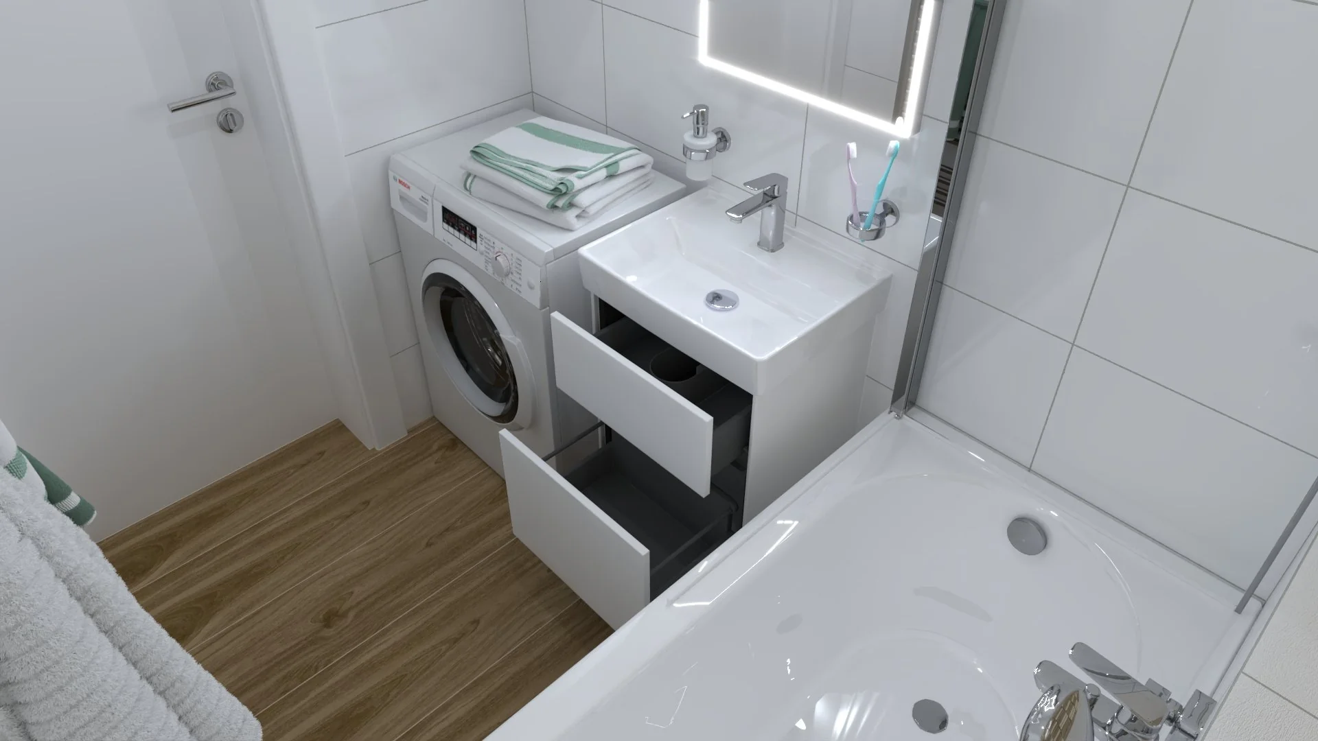Vizualizace Byt na Praze 3 – pohled 8