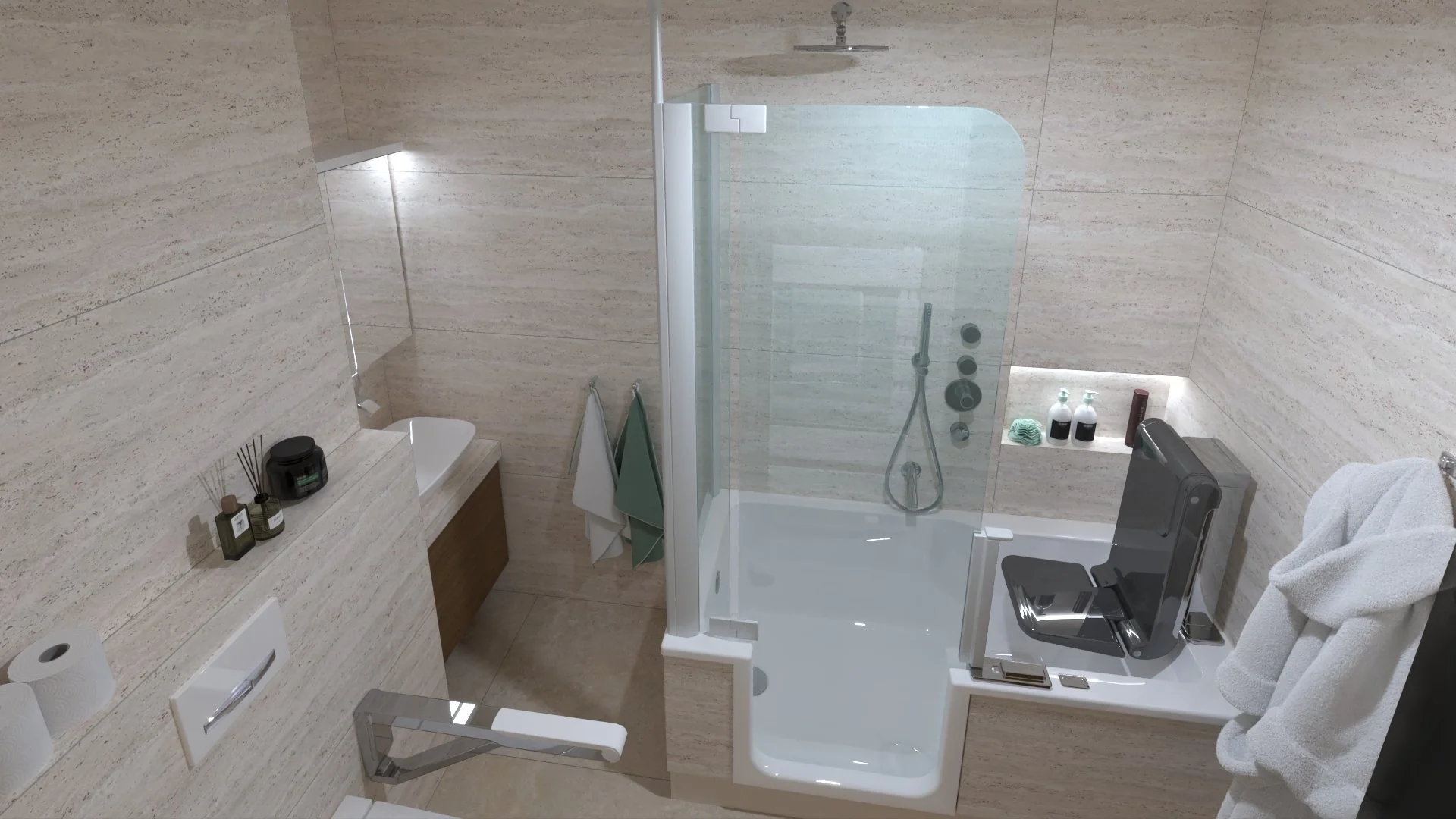 Vizualizace Apartmán Rokytka – pohled 1