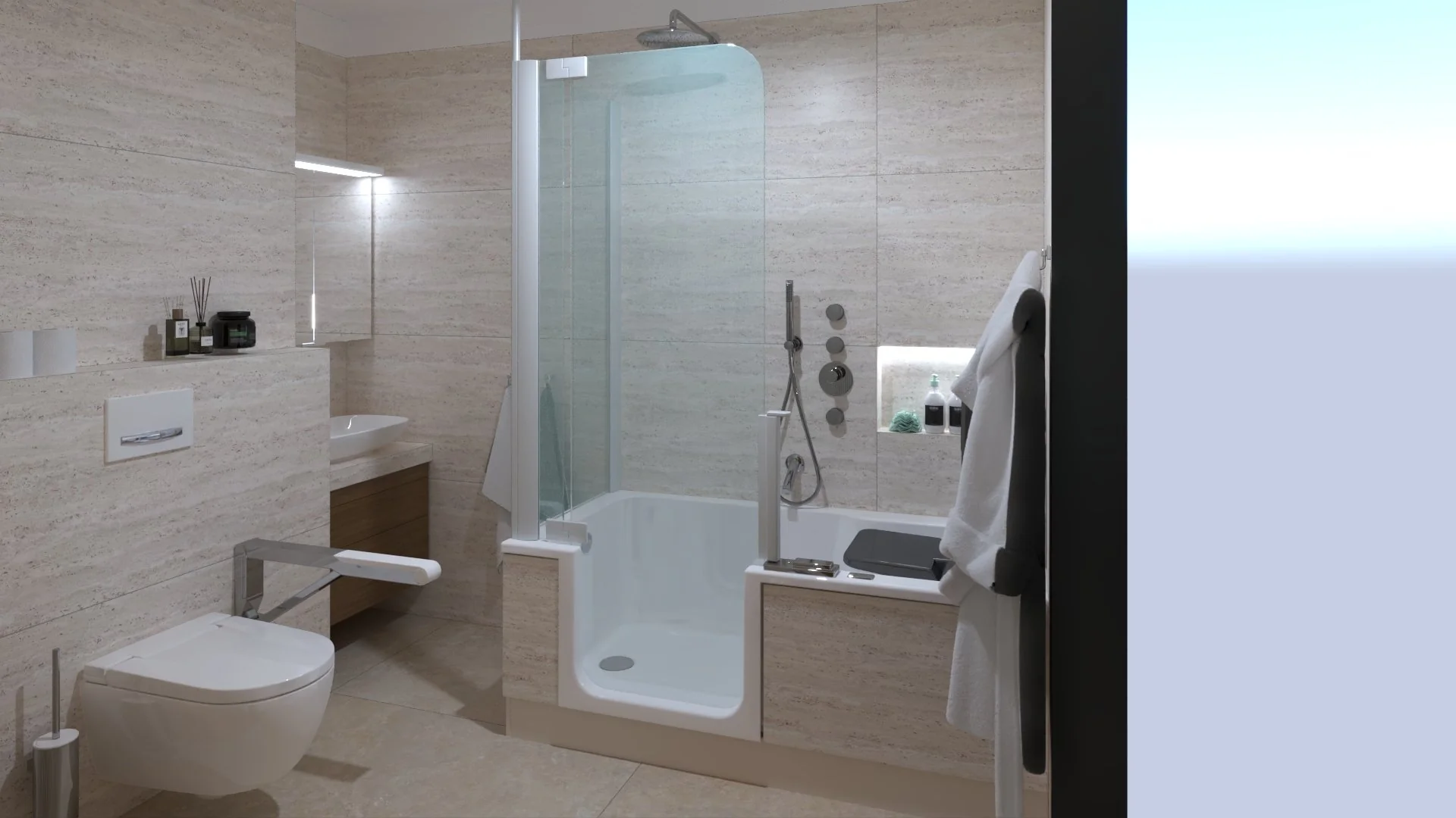 Vizualizace Apartmán Rokytka – pohled 4