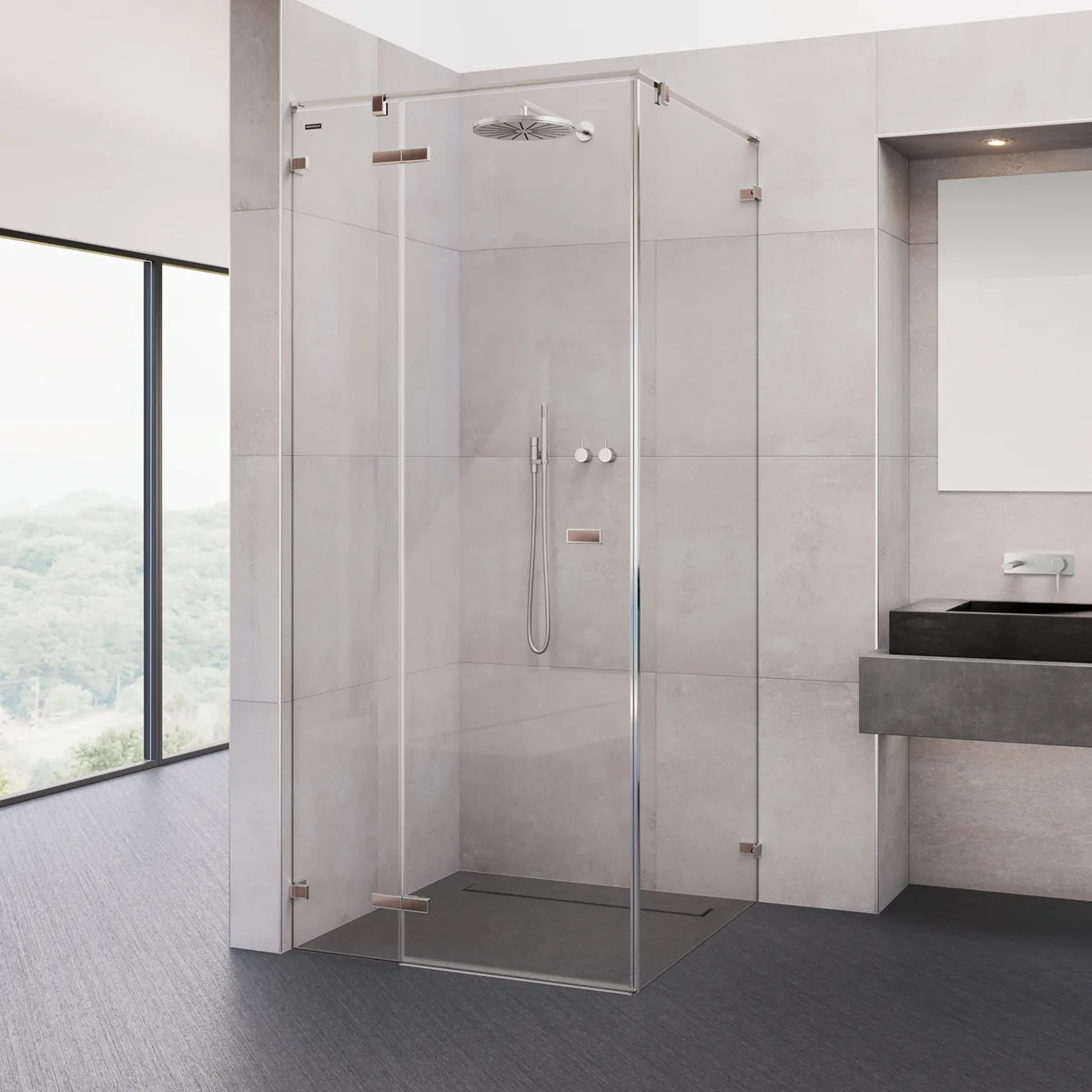 Duscholux Viva s panelem PanElle
