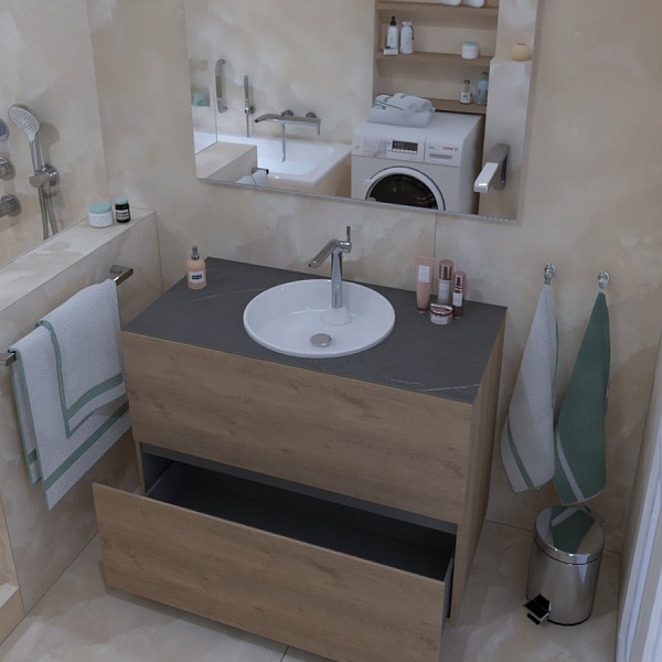 Koupelna v bytě na Praze 2