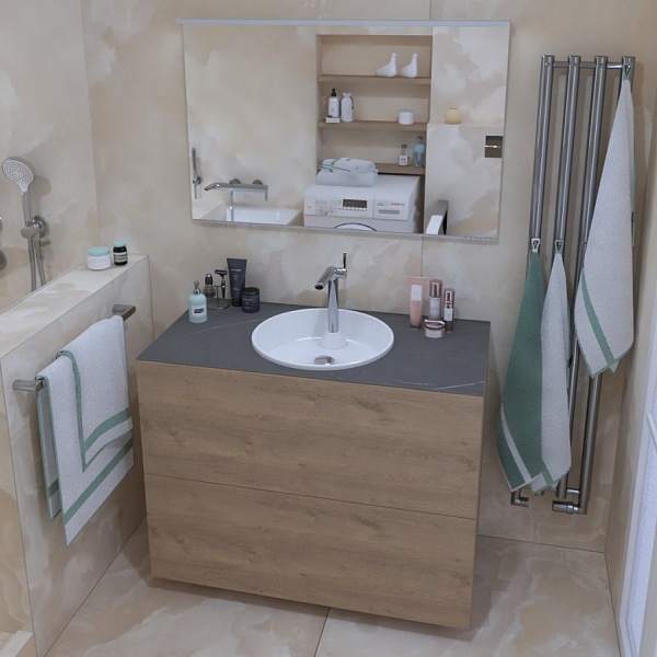 Koupelna v bytě na Praze 6