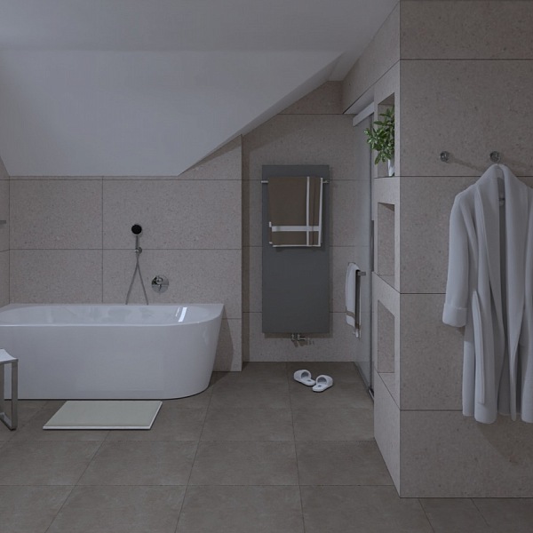 Koupelna v rodinném domě Most