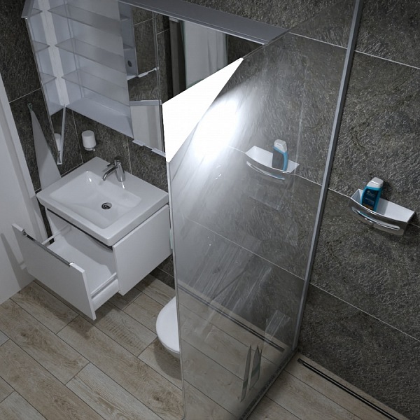 Koupelna v půdní vestavbě na Praze 1 