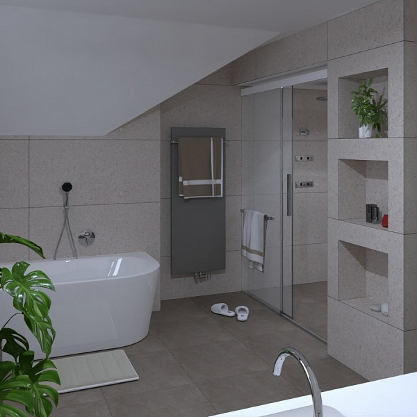 Koupelna v rodinném domě Most 2