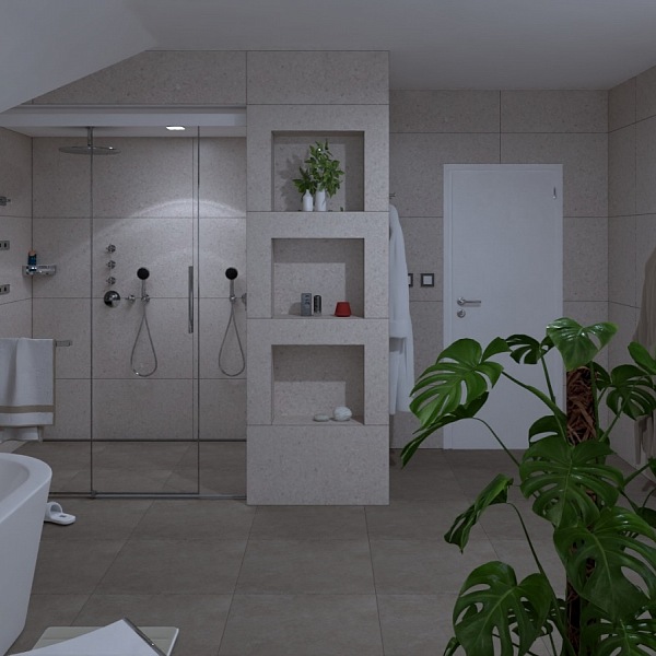 Koupelna v rodinném domě Most 3