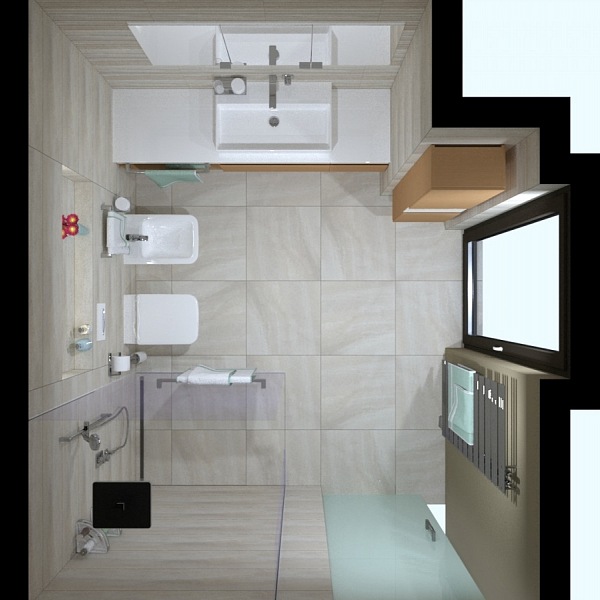 vizualizace koupelny Praha 6