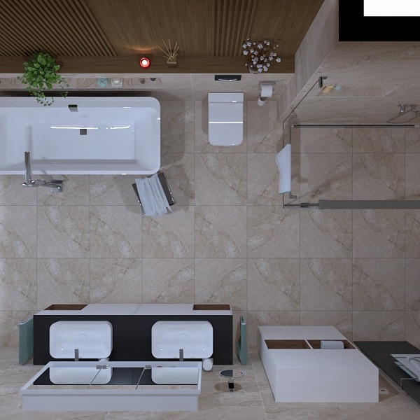 Koupelna v loftovém bytě na Praze 5 - Na Cibulce