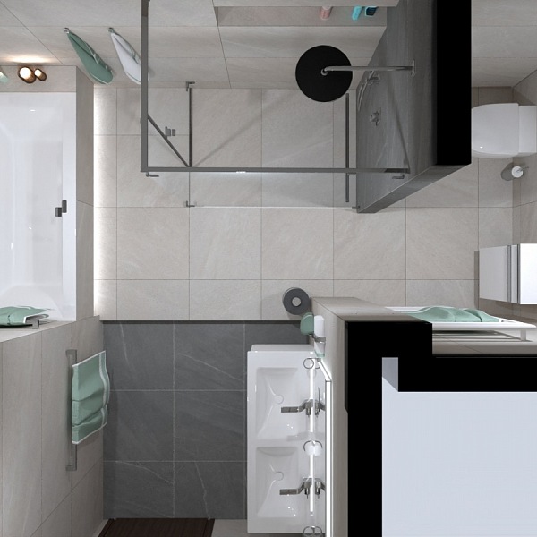 Realizace koupelny - vizualizace 1