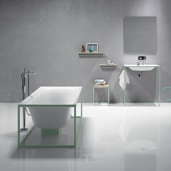 volně stojící vana kovová